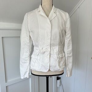 J. Crew White Lightweight Blazer